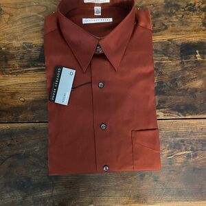 Geoffrey Beene Men's Rust Shirt